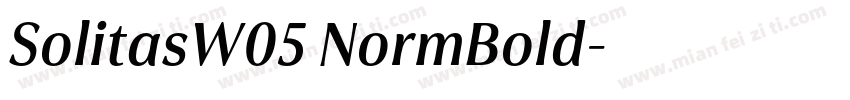SolitasW05 NormBold字体转换